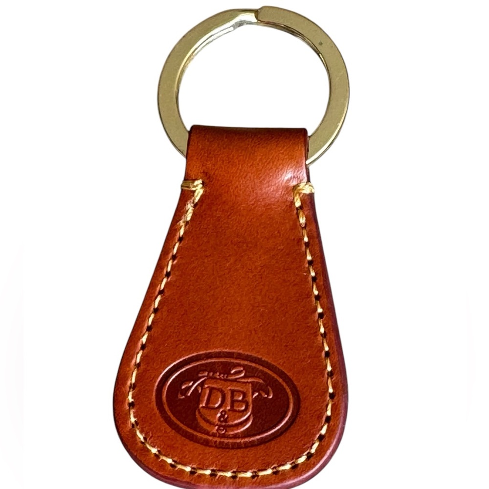 Brown Leather Keychain - Picture 3 of 5